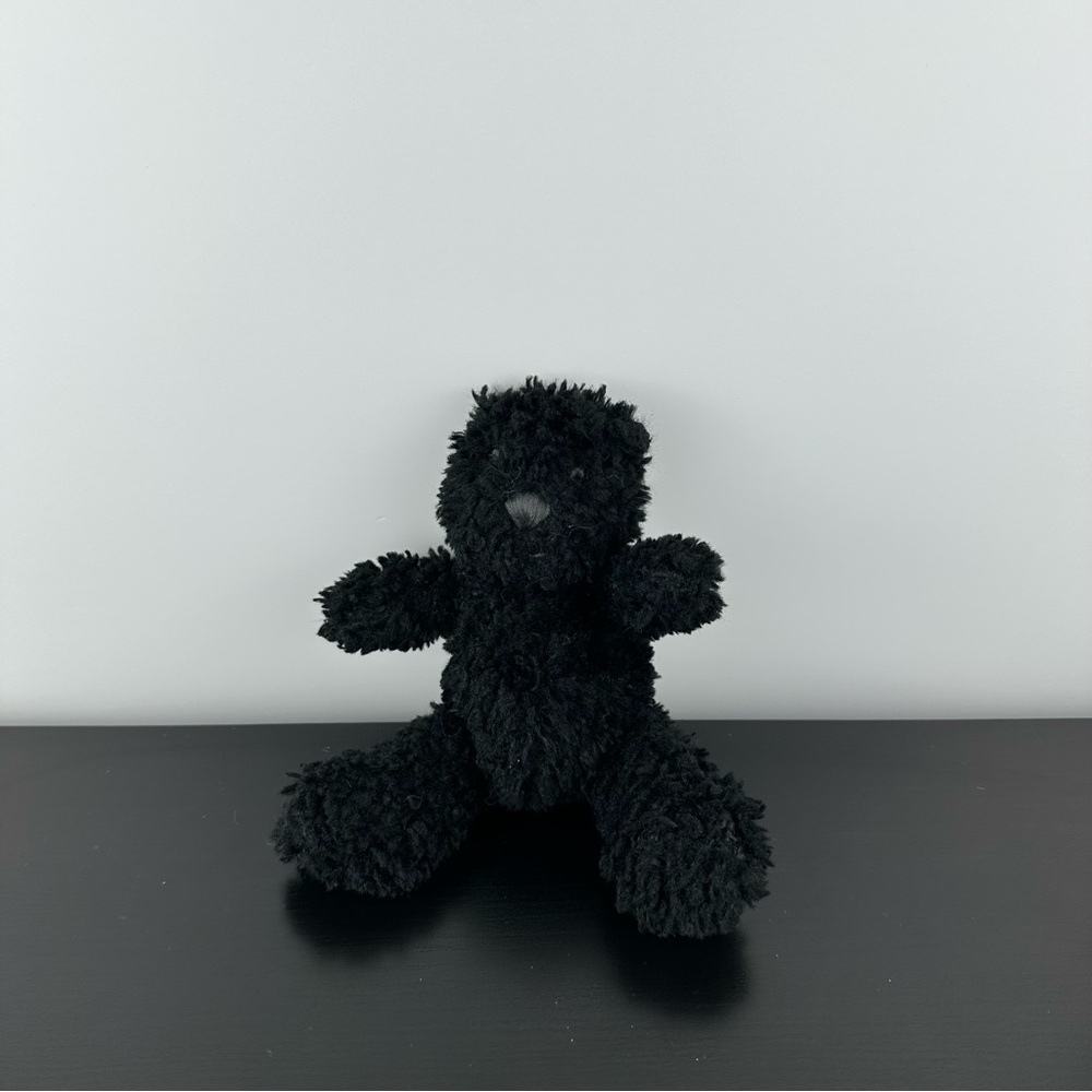 Baby Gap Brannan Teddy Bear Plush Stuffed Animal Black 7.5”